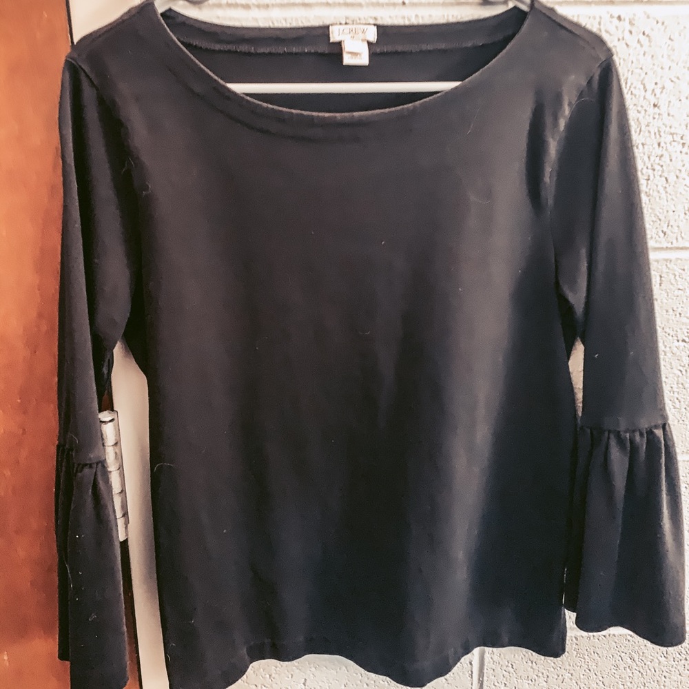 🌵2 FOR $20 🌵 JCrew Black Shirt with Bell Sleeves